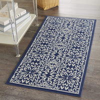 Navy Ivory Transitional Area Rug