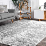 Gray Mist Pattern Soft Area Rugs