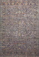 Chris Loves Julia x Loloi Rosemarie ROE-04 Graphite / Multi Oriental Area Rug 18" x 18" Sample Swatch
