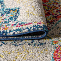 JONATHAN Y Bedroom Kitchen Living Room Indoor soft Area-Rug Cream/Orange
