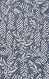 Nevis Palm Frond Indoor/Outdoor Navy/Ivory soft Area Rug