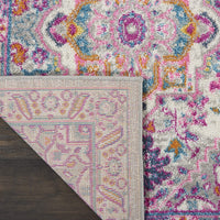 Passion Persian Colorful Light Grey/Pink Soft Area Rug