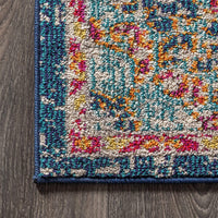 JONATHAN Y Bedroom Kitchen Living Room Indoor soft Area-Rug Cream/Orange