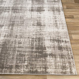 Eustace Modern Abstract Soft Area Rug Charcoal