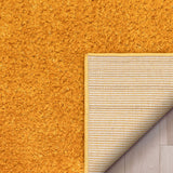 Ciel Golden Yellow Ultra-Soft Multi-Textured Shimmer Pile Area Rug