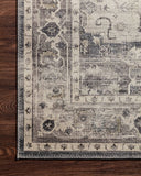 Hathaway Collection  Steel / Ivory, Traditional Soft Area Rug