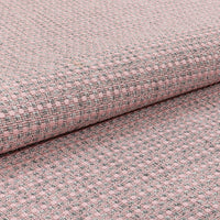 Blush Pink Indoor/Outdoor Flat Weave Pile Solid Color Border Pattern