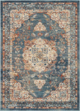 Blue Moroccan Tribal Soft Area Rug