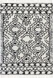 Miranda White Moroccan Shag Diamond Medallion Pattern Area Rug