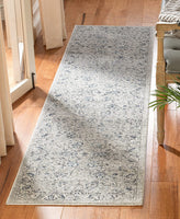 Oriental Area Rug Navy / Light Grey