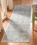 Oriental Area Rug Navy / Light Grey