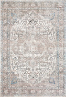 Dante Collection Distressed/Vintage Persian Soft Area Rug Ivory