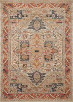 Jocelyn Collection Sand / Multi, Transitional Area Rug