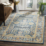 Antiquity Collection Handmade Traditional Oriental Premium Wool Area Rug Dark Blue / Multi