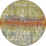 Outdoor Modern Collection Rustic Colorful Abstract Transitional Flatweave Multi Area Rug