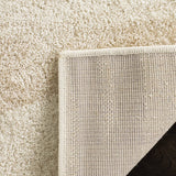 Modern Wave Distressed Soft Area Rug, Cream / Champagne