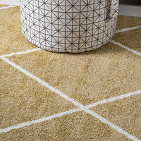 JONATHAN Y Minimalist Diamond Trellis soft Area Rug Bedroom Kitchen Multi/White