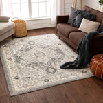 Forti Grey Persian Medallion Area Rug