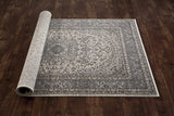 Traditional Gray Medallion Area Rug