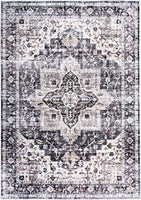 Bohemian Distressed Machine Washable Stain Resistant Non-Shed Eco Friendly Non Slip Area Rug 7' 10" x 10'
