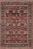 Samra Collection  Brick / Multi, Transitional Soft Area Rug