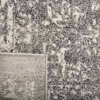 Vintage Oriental Grey and Ivory Area Rug