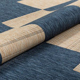 Marbella Grey & Ivory Zig-Zag Stripes Distressed Geometric Pattern Area Rug
