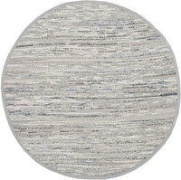 Hand Woven Grey Cotton Area Rug