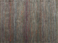 Javari Collection Distressed Modern Soft Area Rug Charcoal / Suns