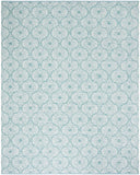 Montauk Collection MTK606H Handmade Cotton Area Rug Aqua / Ivory