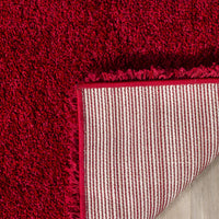 Red Soft Plush Shag Area Rug