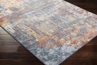 Eira Blue / Orange Soft Area Rug