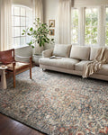 Saban Rust Traditional Soft Area Rug