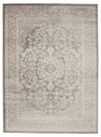 Oriental Design Gray/Grey/Ivory Area Rugs and Runners