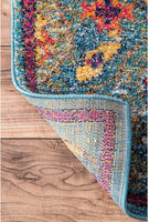 Vintage Medallion Floral Soft Orange Area Rug