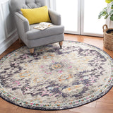 Medallion Distressed Soft Area Rug, Black / Gold