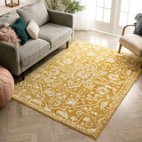 Dazzle DISA Vintage Medallion Gold Soft Area Rug