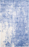 Mirage Collection MIR411A Handmade Modern Abstract Viscose  Area Rug Aqua