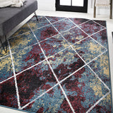 JONATHAN Y Minimalist Diamond Trellis soft Area Rug Bedroom Kitchen Multi/White