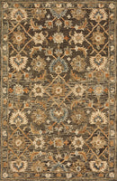 Floral Soft Area Rug Taupe/Multi