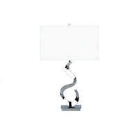 Finesse Decor Abstract Chrome Table Lamp