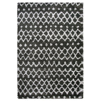 Midnight Collection Geometric Stripes Rug