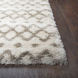 Midnight Collection Geometric Stripes Rug