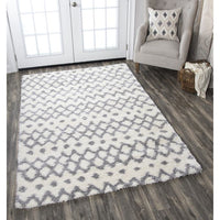 Midnight Collection Geometric Stripes Rug