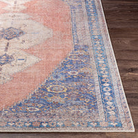 Distressed Persian Printed Machine Washable Area Soft Rug