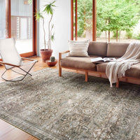 Isabelle Shabby Chic Vintage Distressed Print Area Rug