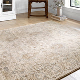 Josefina Ornamental Ironwork Traditional Soft Rug - IVORY / SAND