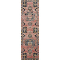 Luxe Rose Antiqued Distressed Area Rug