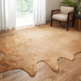 Grand Canyon Cowhide Soft Area Rug TAN