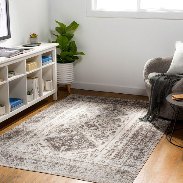 Machine Washable Traditional Diamond Area Soft Rug